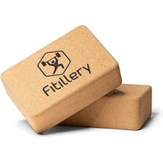 Fitillery 2 x Yoga Block - Izturīgs materiāls - Easy Grip - Ērtas malas