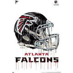 Trends International NFL Atlanta Falcons — pilināmā ķivere 20 Wandposter, 56,8 x 86,4 cm, ungerahmt