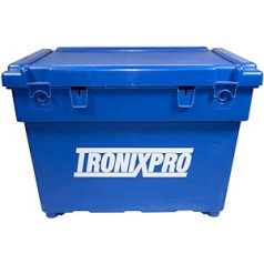 Tronixpro Big Beach Seat Box makšķerēšanas piederumu kaste, zila, 53 x 38 x 41 cm