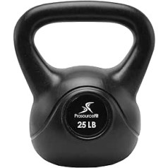 ProSource vinila plastmasas kettlebell 10, 15, 20, 25, 30 un 30 mārciņām