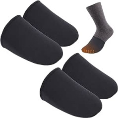 2 Pairs of Toe Warmers - Neoprene Toe Warmers - Neoprene Toe Protection for Winter Sports, Cycling, Hiking, Camping