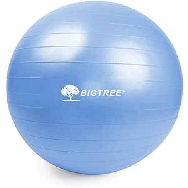 BIGTREE Yoga Ball 2022 Upgrade Exercise Fitness Core Stabilitāte Līdzsvars Spēks 272 kg Ietilpība Pretsprādziena Lieljaudas jogas bumba pirmsdzemdību dzemdībām biroja mājas trenažieru zālei