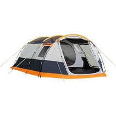 OLPRO Outdoor Leisure Products Knightwick 3.7m x 2.2m Tunnel Tent, Orange/Black