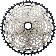 SHIMANO SLX CS-M7100 kasete, 12 ātrumu, sudraba/melna, mikro zobi