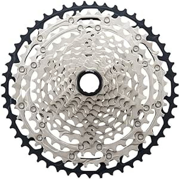 SHIMANO SLX CS-M7100 kasete, 12 ātrumu, sudraba/melna, mikro zobi