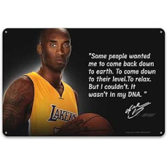 BEKUGART Kobe Bryant Iedvesmojošs plakāts Metāla sienas māksla Mamba Citāts Sienas Māksla Basketbola spēlētājs Sports Mājas Dekors Motivējoši mākslas darbi mājas biroja sporta zāles sienu dekorēšanai