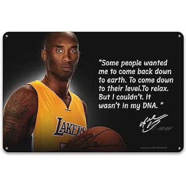 BEKUGART Kobe Bryant Iedvesmojošs plakāts Metāla sienas māksla Mamba Citāts Sienas Māksla Basketbola spēlētājs Sports Mājas Dekors Motivējoši mākslas darbi mājas biroja sporta zāles sienu dekorēšanai