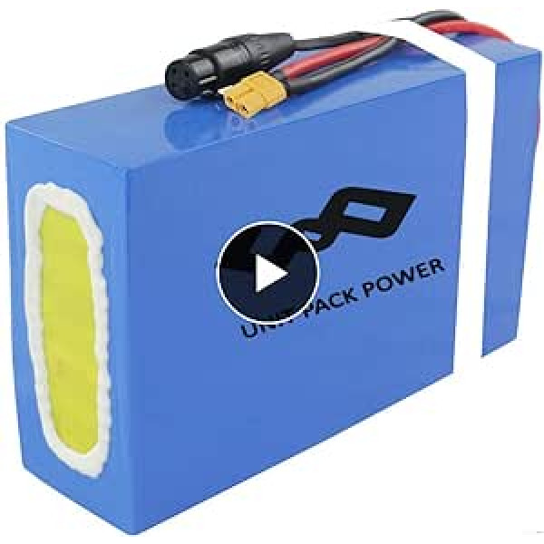 48V/52V/60V/72V Lithium-Ion Battery for 750W 1000W 2000W 3000W E-Scooter/Handcycle for Tricycle/Wheelchair/Ebike Conversion Kit Accu (25Ah/40Ah/50Ah) -Wheelset Battery (Includes Charger)