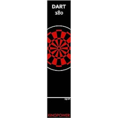 Kingpower Dart Carpet Mat Steel Dart Accessories Darts Dartboard Dart Carpet Target Oche Darts Throw Line Protection Rubber Base Red Dartboard 290 x 60 cm