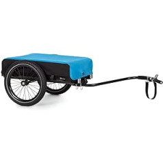 Klarfit Companion velopiekabe - kravas piekabes velosipēds ar lielu iekraušanas laukumu: 42 x 63 cm (PxD), velopiekabes kravas piekabe ar ietilpību aptuveni 50L, kravas svars 40 kg