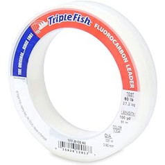 Triple Fish 60 lb test Fluorocarbon Fishing Line Leader