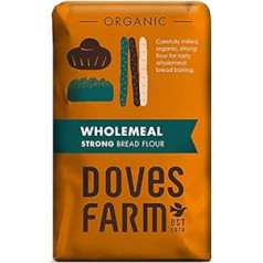 Doves Farm Organic Strong Wholemeal Bread Flour 1.5 kg (Pack of 5)