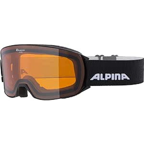 ALPINA NAKISKA OTG slēpošanas brilles, pret miglas, īpaši izturīgas un neplīstošas, ar 100% UV aizsardzību, pieaugušajiem