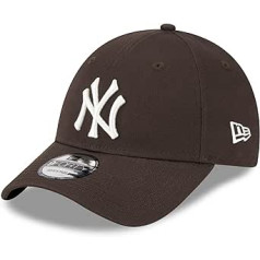 New Era New York Yankees MLB League Essential Brown White 9Forty regulējams vāciņš