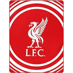 LFC oficiālā Liverpool Football Crest vilnas sega mājai vai automašīnai 100% poliesters 125cm x 150cm