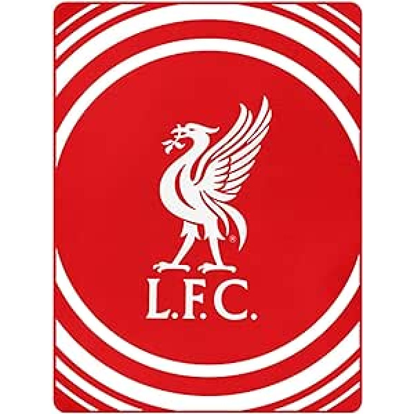 LFC oficiālā Liverpool Football Crest vilnas sega mājai vai automašīnai 100% poliesters 125cm x 150cm