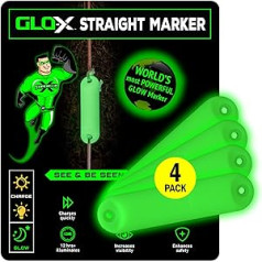 GLO-X Campers Essential Pack — jaudīgi kempinga piederumi telts kemperiem, 12 rāvējslēdzēji/4 apaļi/4 taisni marķieri