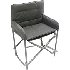 Homecall Aluminium Folding Chair with Backrest - (Grey)