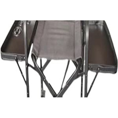 Tables and Chairs High Director's Chair, Robust, Bar Height, Foldable, Makeup Chair, Padded, Suitable for Seat with Side Table, Rest, Camping, Home or Patio, Adjustable (Colour: Without Head