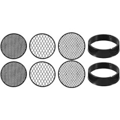 Angoily Plastic Strainer Pan, Bottom Strainer Set, Round Garden Sieve with Three Interchangeable Strainers with Different Mesh Sizes Grade