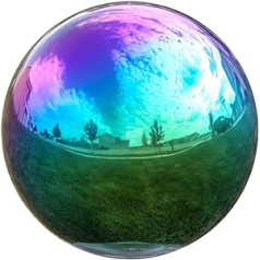 Lilyshome Gazing Globe Rainbow nerūsējošā tērauda spoguļbumba 8 collu