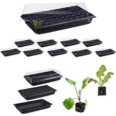 Relaxdays Mini Propagator with 50 Compartments