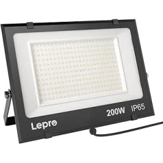 LED āra prožektors, 200 W LED prožektors, īpaši spilgts āra prožektors 24000 LM, IP65 ūdensizturīgs 6500 K priekšējo lukturu prožektors ar 2835 SMD LED, āra lampa dārzam, pagalmiem, garāžai,