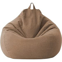 Bean Bag Cover Cotton Linen Cover 100 x 120 cm - Sofa Cover for Bean Bag with Zipper without Filling