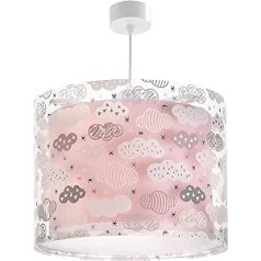 Dalber kinderlampe Pendelleuchte Hängelampe Mākoņi Wolken Rosa kinderzimmerlampe, 33 x 33 x 25 cm