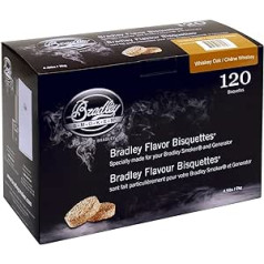 Bradley Smoker BTWOSE120 viskija ozolkoka bisquetten 120 iepakojumi