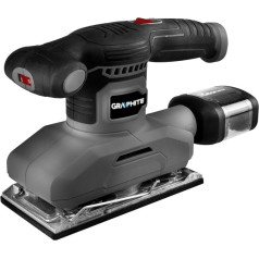 Graphite 260W orbital sander, base 90 x 187 mm