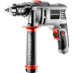 Graphite 550W impact drill, 13 mm key chuck, speed 0-3000 min, suitcase