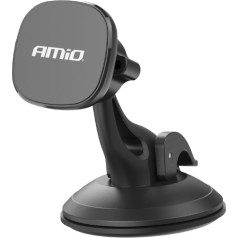 Magnetic car holder for phone, window, cockpit, dashboard amio-03787