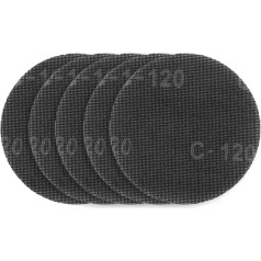 Graphite Velcro abrazīvs siets apmetumam 180 mm, K120, 5 gab. 59G263 slīpmašīnai