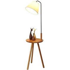 FDHUNL Stehlampe Moderne ziemeļu minimālistiski kreatīvs Holz Wohnzimmer Wohnzimmer Wohnzimmer Studie Couchtisch Eisen Tischlampe