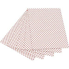 Folia 5920 Photo Box with Dots (50 x 70 cm, 10 Bogen, Red/White