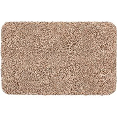 ASTRA netīrumu savācējs paklājs mazgājams 40 x 60 cm - netīrumu savācējs paklājiņš bēšs 100% kokvilnas durvju paklājiņš - Entra absorbējošs - neslīdošs kāju paklājiņš Viegli kopjams