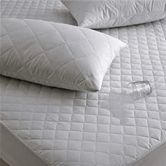 The Better Sleep Company gesteppter Mikrofaser-Matratzenschoner, schmales Doppelbett / 122 cm, Hotelqualität, Anti-Milben, wasserdicht, absorberend, luftdurchlässig, für Extra-Komfort