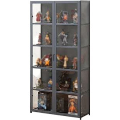 Acrylic Display Case - Clear Double Door Storage Case with Strong Load Capacity - Ideal for Home Collectibles