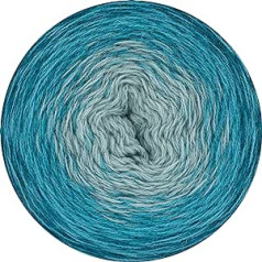 Rico Creative Wool Dégradé, 200 g, 4 sluoksnių, mėlynas atspalvis