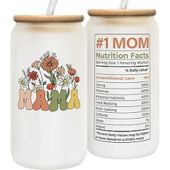 Geschenke für Mutter von Tochter und Sohn – Muttertagsgeschenke für Mutter, Geburtstagsgeschenke, Geburtstagsgeschenke für Mutter – Muttergeschenke, Geschenk für Mutter – 473 ml Mama-Dose, Glas