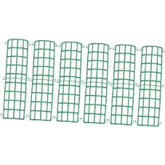 EXCEART Pack of 12 Artificial Green Base for Flower Arrangements DIY Flower Wall Frame Hanging Flower Frame Hanging Flowers Base Fixative Net Plastic