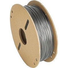 Metālisks PLA kvēldiegs 1,75 mm, TINMORRY 3D printera kvēldiegs, 1 kg, 1 spole, Space Grey