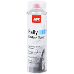 AUTO-PLAST PRODUKT App Rally Color Spray Acrylic Paint Clear Lakas Purškiami dažai Purškiami dažai Greitai džiūstantys Skaidrūs 500 ml