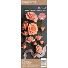 Creativity Street LG40001 LIA Flower Crepe Kit Rozes, papīrs, dažādas krāsas, viens izmērs