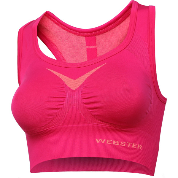 Sporta termo krūšturis-tops Webster crop top rozā XL