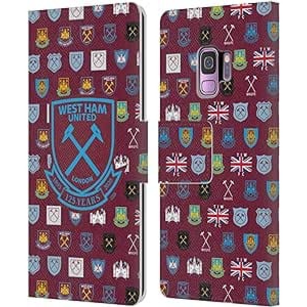 West Ham United FC ādas maka futrālis Samsung Galaxy S9