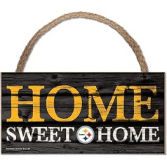 Wincraft NFL Pittsburgh Steelers Wooden Sign Wood Home Sweet Home