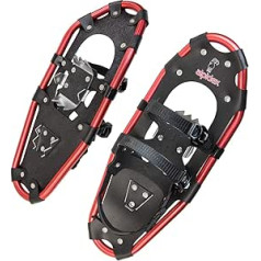 Alpidex Snow Shoes Aluminium Frame for Men and Women from Shoe Size 36 to 135 kg Ratchet Binding Carry Bag