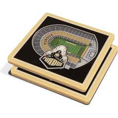 NCAA Oregon Ducks unisex YouTheFanNCAA 3D Stadium View Coaster, komandas krāsa, 4 x 4 x 0,7937,5 cm